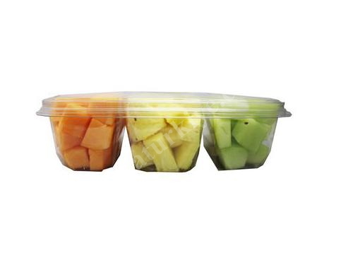 Hochwertige Thermoform-Vakuum-/Map-Verpackungsmaschine für frisch geschnittenes Obst / Gemüse / Salat