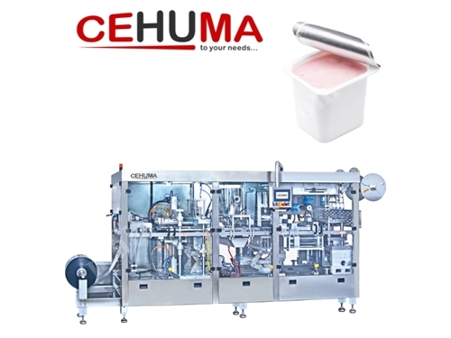 High Quality Full Automatic Thermoform Fill Seal Machine For Fruit Yoghurt