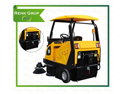 180 Lt Garbage Capacity Electric Road Sweeper - 0
