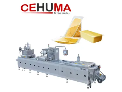 Thermoformed Vacuum / Gas (Map) Cheese Packaging Machine