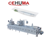Thermoforming Vacuum / Gas (Map) (Modified Atmosphere Pressure) Seafood Packaging Machine - 0