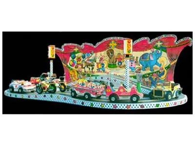 6 Car 24 Person Decorated Amusement Park Train