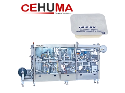 Machine de remplissage et de scellage thermoformant pour crème fromagère - 0