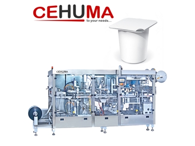 Meyveli Yoğurt Dolum ve Kapatma Termoform Ambalaj Makinesi - 0