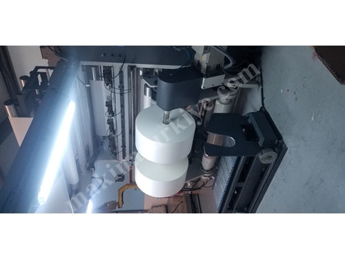 1500 mm Çift Milli Kağıt Karton Bobin Dilimleme Makinesi