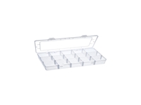 15 секционный прозрачный пластиковый органайзер с регулируемыми перегородками - 2