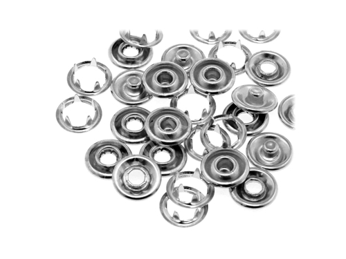 350 Pcs Metal Snap Fasteners 9.5Mm Hollow Buckle Metal Brass Buttons Complete Set