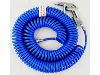 13 Pieces Compressor With 15 Meters Coiled Spiral And Quick Connect Hose Fittings - 2