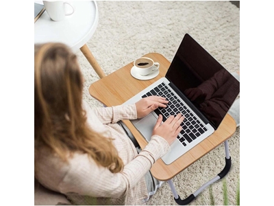 Bamboo Color Portable Multifunctional Laptop Desk
 - 3