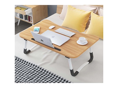 Bamboo Color Portable Multifunctional Laptop Desk
 - 2