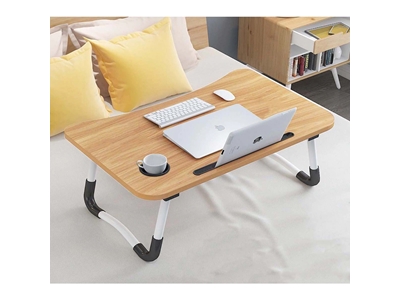 Bamboo Color Portable Multifunctional Laptop Desk
 - 1