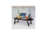 Hodbehod Adjustable Tilt Foldable Wooden Portable Tablet Laptop Table - 1