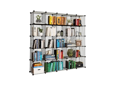Metal Telle Taşınabilir Modüler Çok Amaçlı Organizer Rafı 25 Bölme - 1