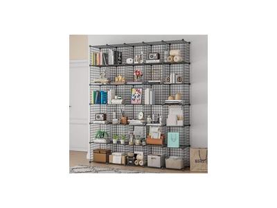 Metal Telle Taşınabilir Modüler Çok Amaçlı Organizer Rafı 30 Bölme - 2