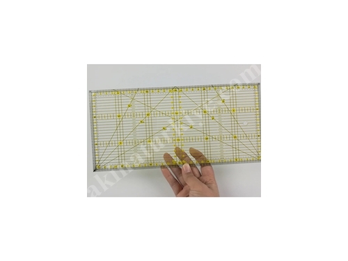 Règle de coupe tailleur, modèle et patchwork Hodbehod en plastique transparent, 30X15 cm