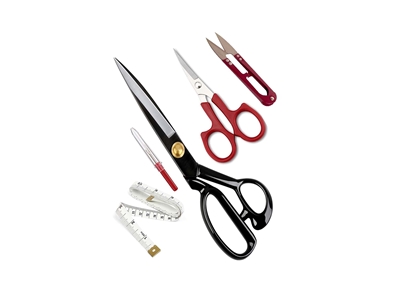 No 9 Steel Nut Fabric Cutting Scissors Set
 - 1