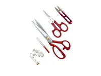 Профессиональный набор ножниц для резки ткани Hodbehod No 11 с красной ручкой и стальными гайками