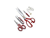 Hodbehod No 11 Professional Fabric Cutting Scissors Set With Red Handle And Steel Nuts - 2