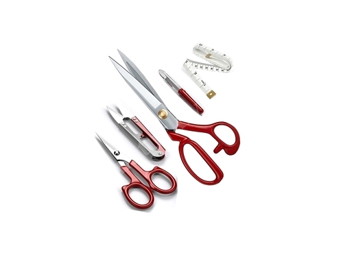 Hodbehod No 11 Professional Fabric Cutting Scissors Set With Red Handle And Steel Nuts
