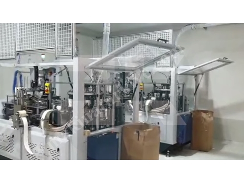 Machine automatique de gobelets en papier carton avec système PLC