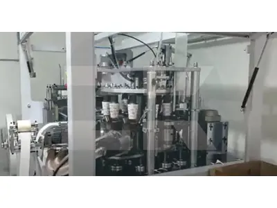 Автоматическая машина для производства бумажных и картонных стаканчиков с ПЛК системой