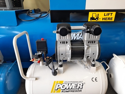 50 Litre Sessiz Yağsız Kompresör - 0