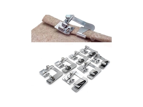 Crimping Foot Set For Sewing Machines (7 Pieces)