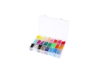 İşkur Makina 360 Pieces Of Colorful Plastic Snap Button And Storage Box