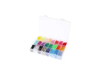 İşkur Machine 360 Pieces Of Colorful Plastic Snap Button And Storage Box