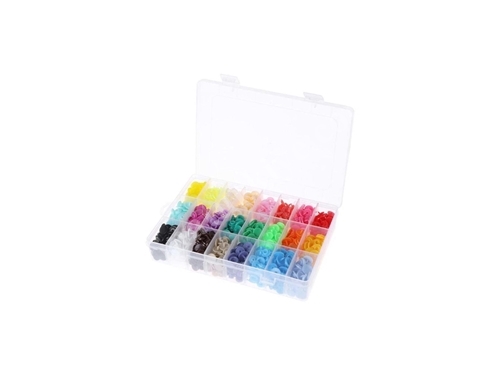 İşkur Makina 360 Pieces Of Colorful Plastic Snap Button And Storage Box