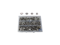 İşkur Makina 200 Piece Metal Nickel Stainless 15 Mm Snap Button And Nail Mold