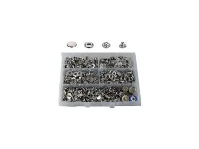 İşkur Machine 200 Piece Metal Nickel Stainless 15 Mm Snap Button And Nail Mold