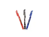 Ensemble de stylos effaçables à chaud noir, bleu et rouge İşkur Makina
