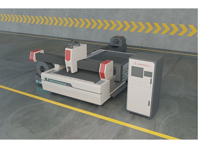 1000x1500x62 mm Profesyonel Fiber Lazer Kesim Makinası - 0