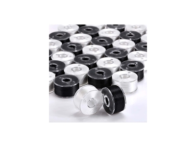 30 Pieces Threaded Plastic Bobbins for Home Sewing Machines
 - 2
