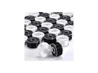 İşkur Makina 30 Pieces Black And White Threaded Plastic Bobbin For Household Sew İlanı