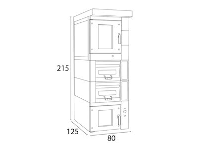 40×60 Cm Elektrikli 5 Tepsili Konveksiyonel Fırın - 1