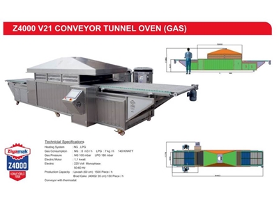 Z 4000 Conveyor Lavash Tunnel Oven - 6