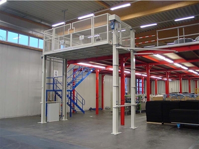 100-15000 Kg Dört Kolon Bina İçi Yük Asansörü - 1