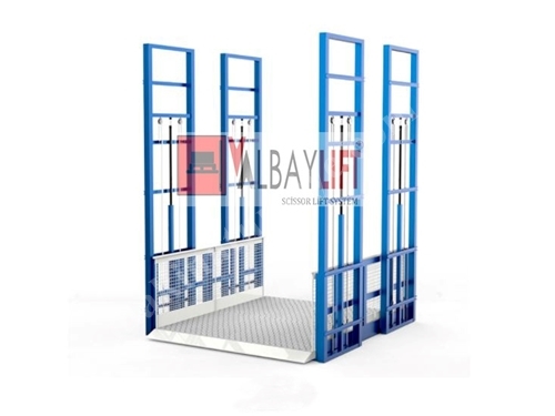 100-15000 Kg Four Column External Facade Elevator
