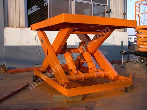 250 Kg - 250 Ton Tek Makaslı Yük Platformu