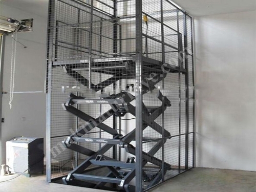 Грузовой платформенный лифт с множественными шарнирами, 250 кг - 250 т