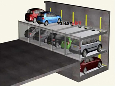 3200 Kg Hidrolik Katlı Otopark Araç Asansörü - 1