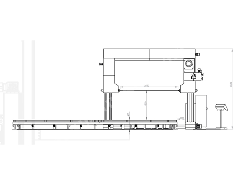 SC Karussell Horizontal-Schaumschneidemaschine