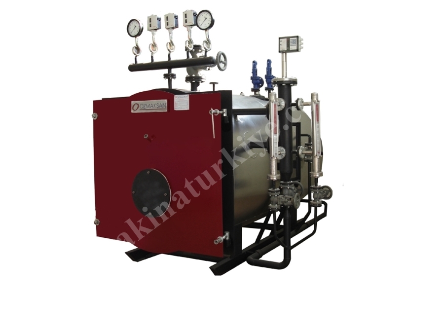 690 Kg / Saat Sıvı Ve Gaz Yakıtlı Kızgın Su Buhar Kazanı