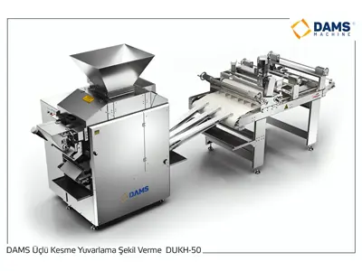 DAMS Triple Dough Cutting Rolling Shaping Machine / DUKH-50