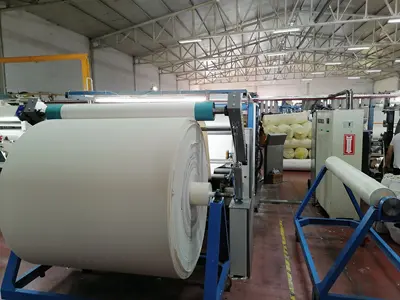 Synchronous and Independent Fabric Winding Machine