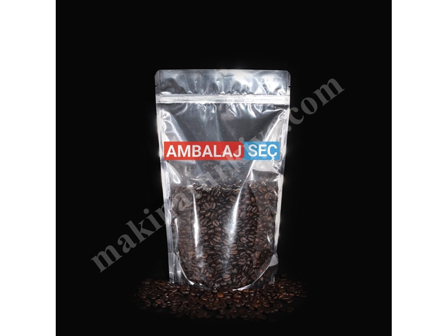 Transparent Metallized Unprinted Doypack Bag