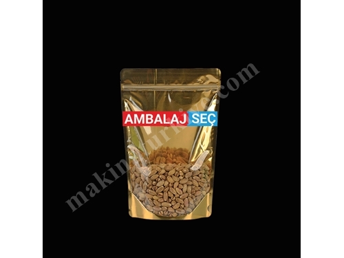 Gold Metalized Unprinted Doypack Packaging
