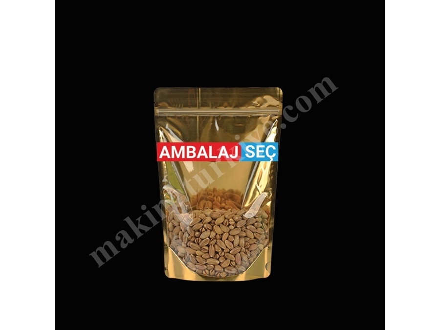 Gold Metalized Unprinted Doypack Packaging